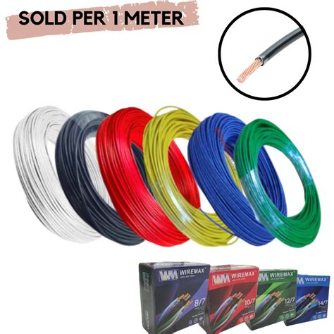 WIREMAX THHN THWN Stranded Wire 1 Meter 14 2mm 12 3 5mm 10 7 5