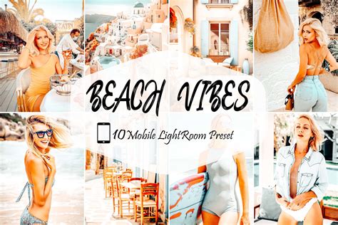 Mobile Lightroom Presets Beach Vibes Graphic By Mattte Studio