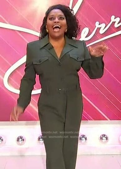 Wornontv Sherris Green Utility Jumpsuit On Sherri Sherri Shepherd Clothes And Wardrobe From Tv