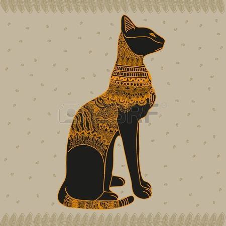 Vector Gato Egipto Gr Fico Ilustraci N Del Arte Del Dise O Foto De