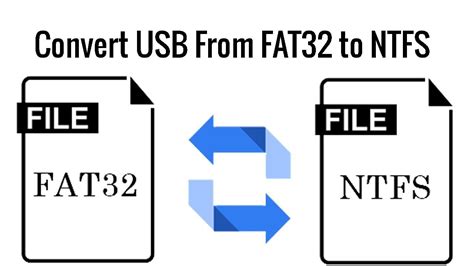 How To Convert Usb Flash From Fat32 To Ntfs Without Losing Data Youtube