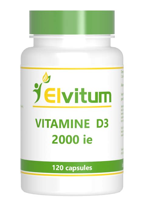 Vitamin D3 2000IE 50mcg 120 Capsules Elvitaal Elvitum Bik Bik