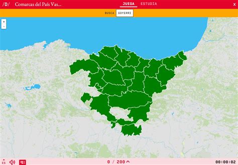 Mapa para jugar Cómo se llama Comarcas del País Vasco Mapas