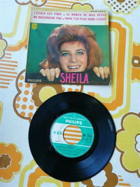 ANCIEN VINYLE 45 tours VINTAGE sheila l école est finie EUR 4 74