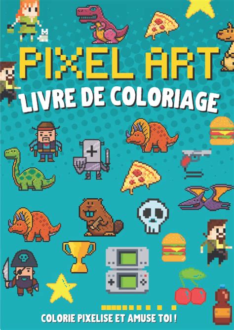 Buy Livre de coloriage Pixel Art Carnet de 30 dessins à recopier et