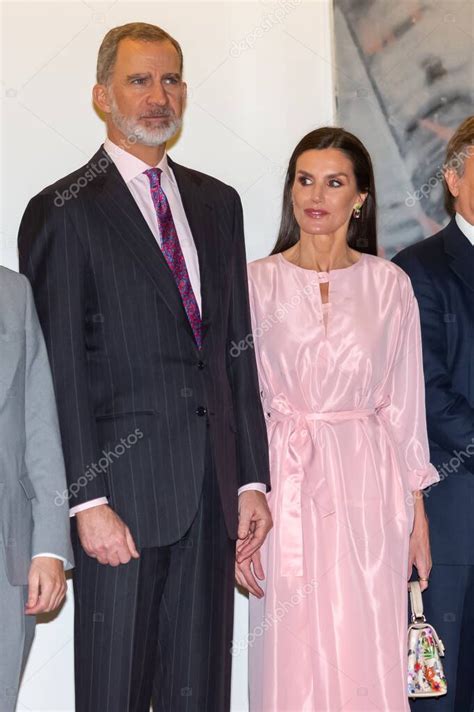 Madrid Spain February 23 2023 The King And Queen Of Spain