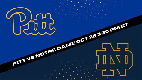 Notre Dame Fighting Irish Vs Pitt Panthers Prediction And Picks