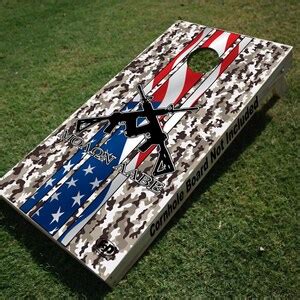 FGD Brand Cornhole Wrap Set 2nd Amendment Molon Labe Camo Etsy