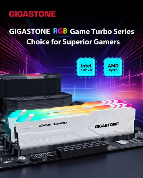 Gigastone Ddr Ram White Rgb Game Turbo Desktop Ram Gb X Gb Ddr