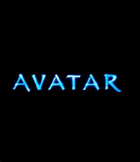 The Word Avatar Is Lit Up In Blue