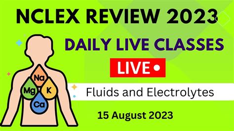 Nclex Review Master Fluids And Electrolytes For Nclex Success Youtube