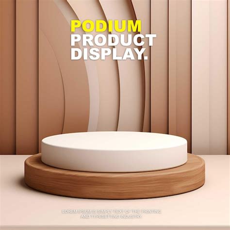 Premium PSD Luxury And Elegant Podium Stage Product Display Mockup