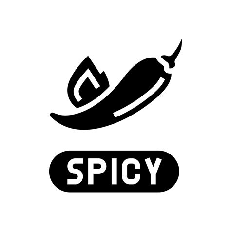 Spicy Level Spicy Glyph Icon Vector Illustration 10188295 Vector Art At