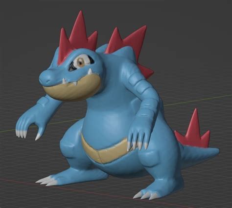 Feraligatr 3d Model 3d Printable Cgtrader