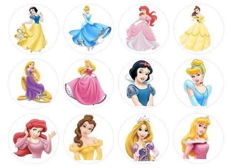 Princess Disney Disney Princess Cupcakes Disney Princess Cake Topper