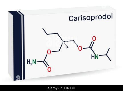 Molécula de carisoprodol Es relajante muscular utilizado en