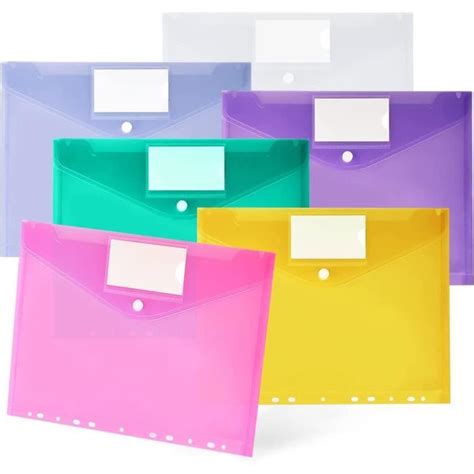 Pochette Porte Document A Lot De Pochette Plastique A Avec