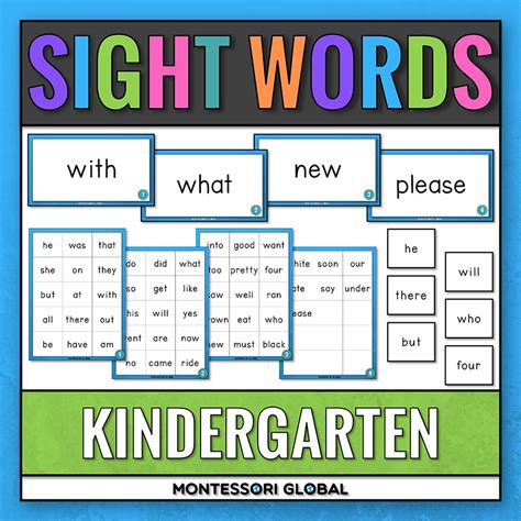 Kindergarten Sight Words Worksheets Library