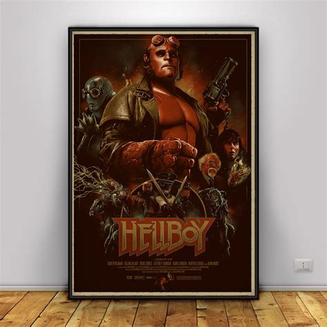 Hellboy Poster, Wall Art, Wall Prints, Home Decor, Kraft Paper Print, Gift Poster, Movie Poster ...