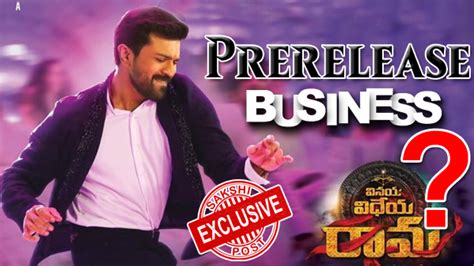 Vinaya Vidheya Rama Pre Release Business Beats Expectations