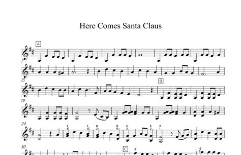 Here Comes Santa Claus Solo Violin Arr Hannah Strickland By Gene