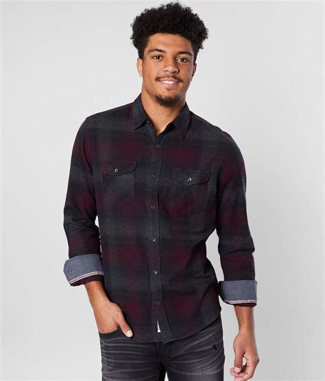 Flag & Anthem Ewell Flannel Shirt - Men's Shirts in Red Grey | Buckle