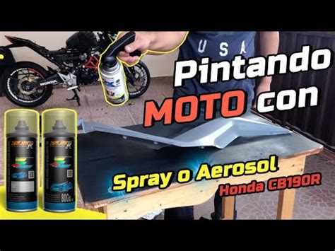 Como Pintar Nuestra Moto Con Aerosol O Spray Personalizada A Negro