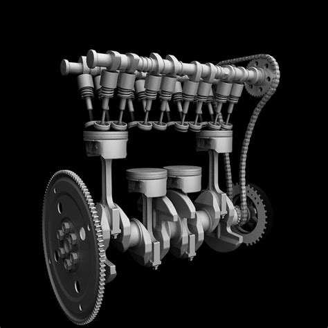 3D engine piston motion animation - TurboSquid 1267691