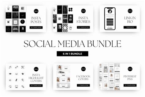 Social Media Bundle Canva Template Graphic By Visual Fusion Studio