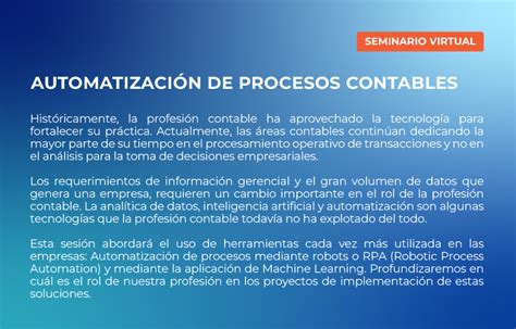 Automatizaci N De Procesos Contables Ramcorit