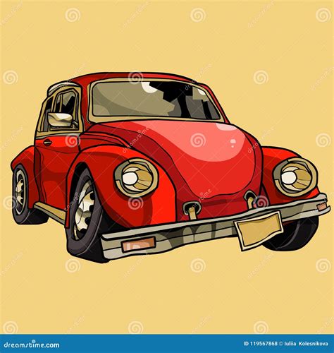 Cartoon Broken Old Retro Car Requiring Repair Stock Vector - Illustration of retro, repair ...