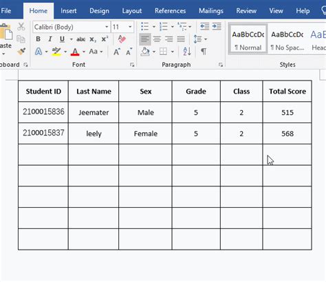 How To Delete Insert And Add Rows Columns And Cells In Word With Shortcut Keys And Commands