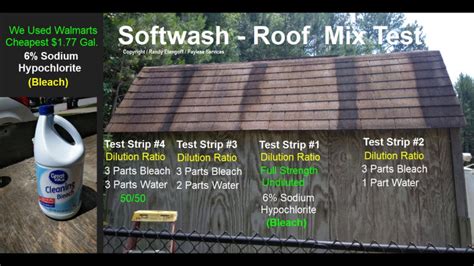 Softwash Roof Cleaning Mix Test Youtube