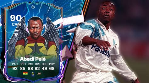 90 UEFA HEROES ABEDI PELE PLAYER REVIEW FC 24 YouTube