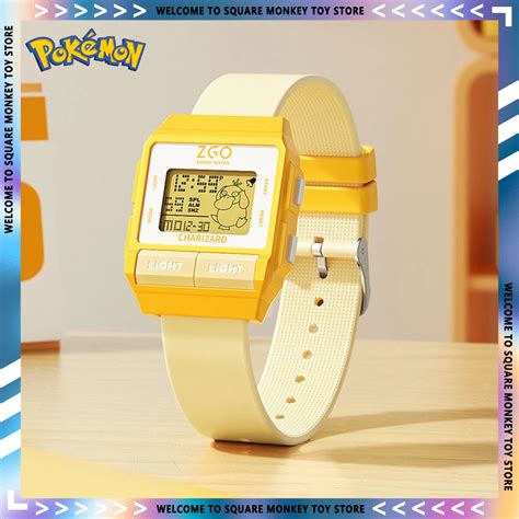 Original Pokemon Joint Zgo Anime Watches Psyduck Charmander Waterproof