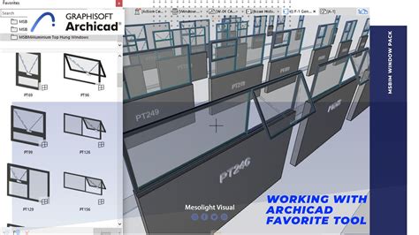 ArchiCAD Tutorial Working With Favorites Window Pack II YouTube