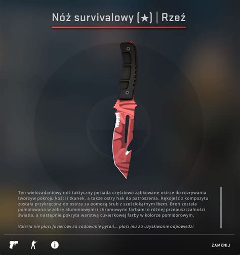 Nóż Survivalowy I Rzeź Kosa CS GO Biłgoraj Kup teraz na Allegro