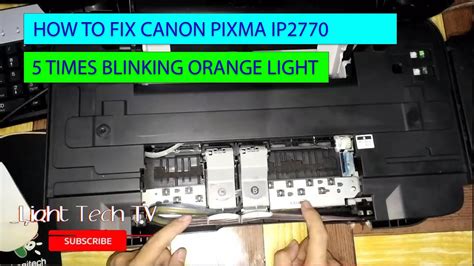 How To Fix Canon Ip Times Blinking Orange Light Full Video