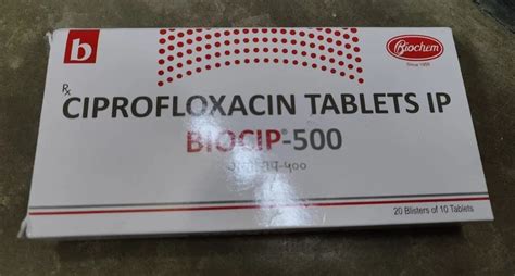 Biocip 500 Ciprofloxacin Tablets At 59 Box Ciprofloxacin Tablets In