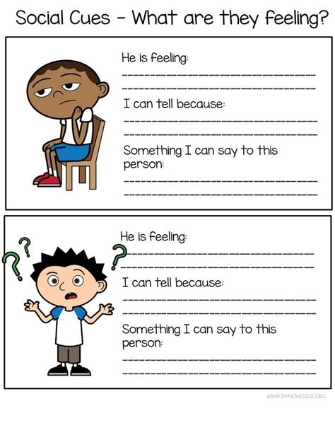 Social Skills Worksheets For Autism Pdf Printables And Workbooks Artofit