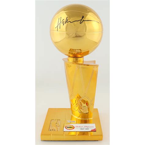 Hakeem Olajuwan Signed Rockets 1994 1995 NBA Champions 12 Replica