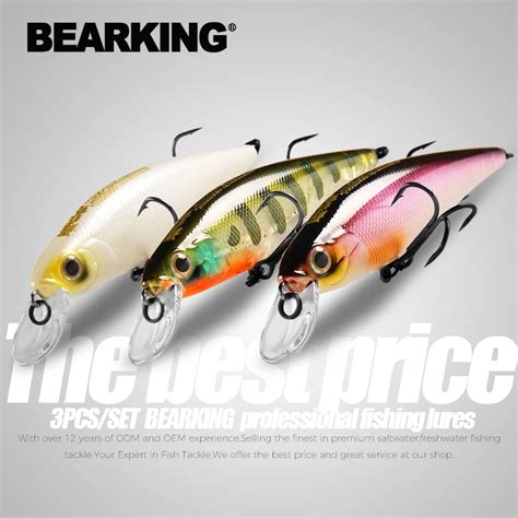 Bearking Iscas De Pesca Minnow Tungst Nio Peso Sistema Sp Cores