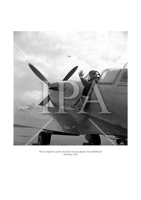 The Last Spitfire Use Dby The Irish Aircorps Departs From Baldonnel