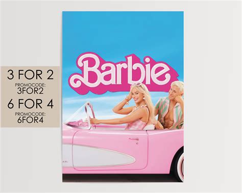 Barbie 2023 Poster Movie Poster Art Film Print T Bar004 Etsy Uk