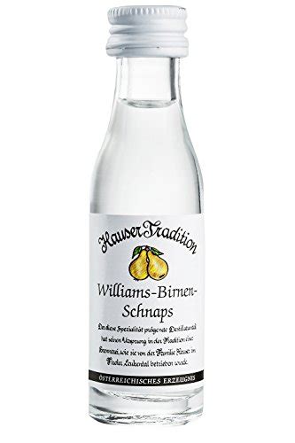 Hauser Tradition Williams Birnen Schnaps 0 02 Liter Miniatur