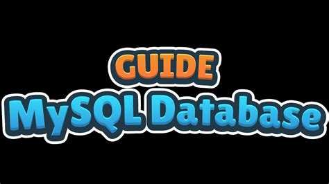 Guide Setting Up Mysql Database Youtube