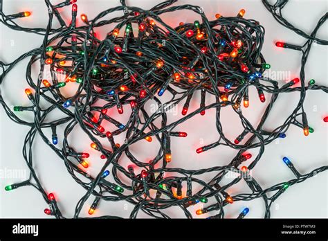 Tangled christmas lights hi-res stock photography and images - Alamy