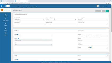 How To Enter A Transaction In Hostbooks E Way Bill Software