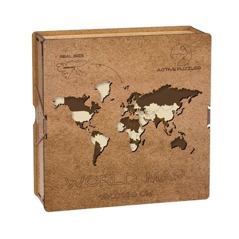 World Map Wooden Puzzle | Engaging Home Decor