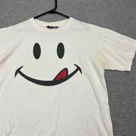 Vintage Joe Boxer Smiley Face Logo Graphic Tee With B Gem